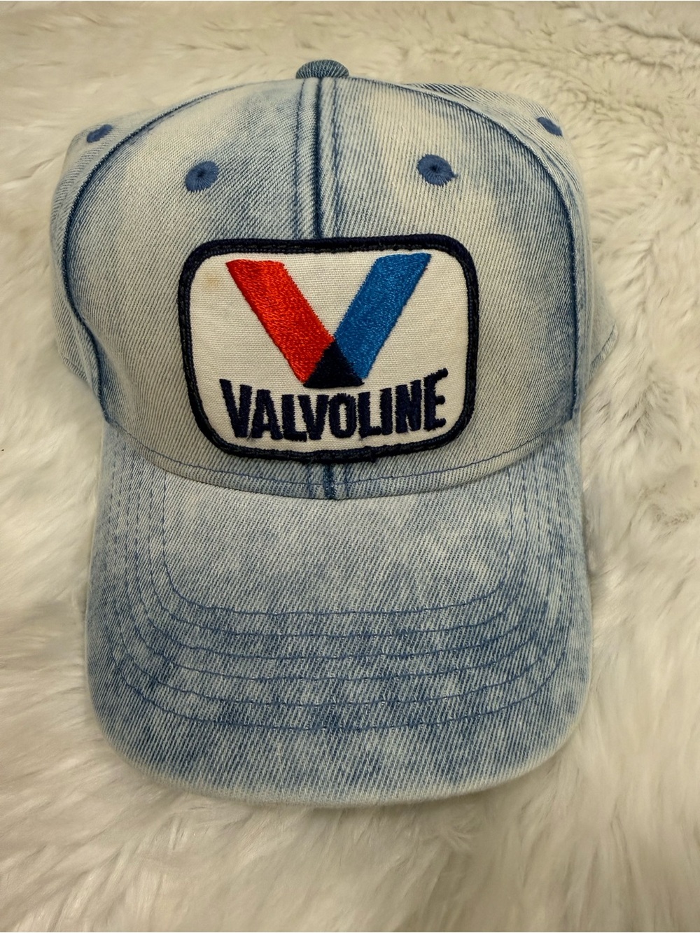 Valvoline Patch Hat Denim Trucker Cap Snapback  One Size